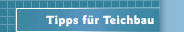Tipps f&uuml;r Teichbau